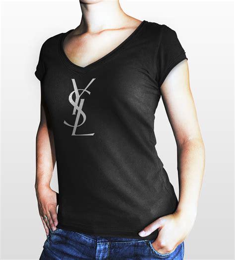 ysl t shirt long sleeve women|saint laurent graphic t shirt.